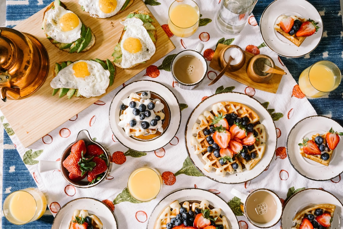 Brunch plate at Monaco's Cafe